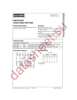 DM74ALS02M datasheet  